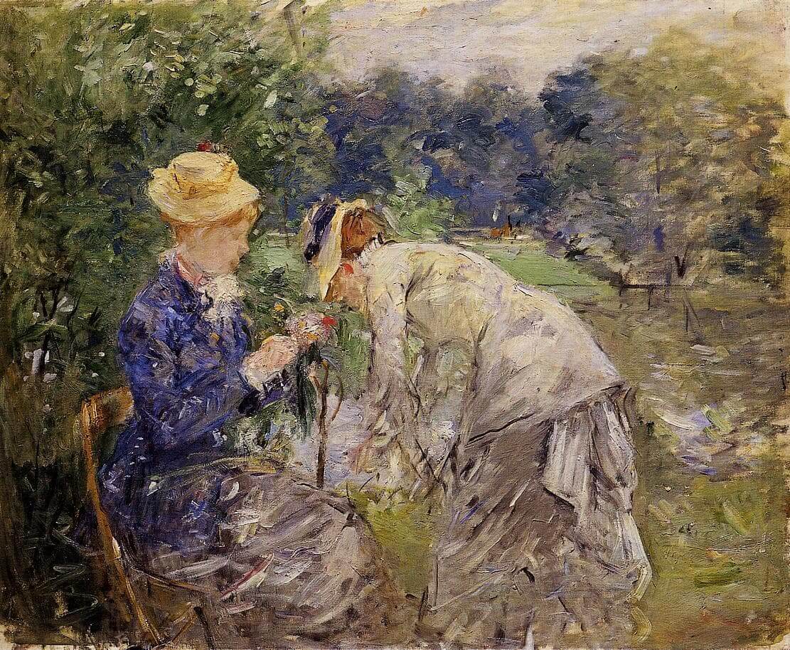 ”I Boulogneskogen” av Berthe Morisot